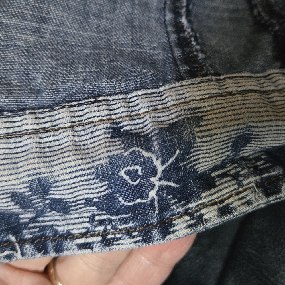 Armani Exchange distressed Denim Jacket szS - Picture 9 of 9